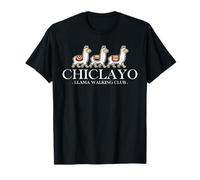 Chiclayo Peru Llama Walking Club Vintage Peruvian Souvenir Camiseta