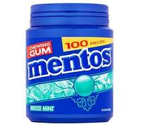 Chicle de menta | Mentos | Gum Breeze Mint 100 piezas | Peso total 150 gramos