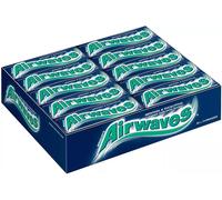 Airwaves Goma de mascar Extreme, 30 paquetes de 10 piezas, goma de mascar sin azúcar, paquete a granel con frescura de mentol (300 piezas)