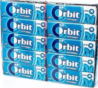 Orbit Chicles Sin Azúcar Sabor, Fresco, Intenso Y De Larga Duración En Formato Gragea ( Paquetes X 10 Chicles), Menta, 30 Unidades