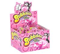 Chicles Bubbaloo con Relleno Líquido - Caja de 60 Unidades | Sabores Tutti Frutti, Fresa y Sandía | Chicles Hinchables con Centro Líquido (Paquete 60 unidades, Tutti Frutti)