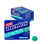 Chicles Mentos | Goma De Mascar Brisa Menta Blister | Mentos Gum | 12 Pack | 210 Gram Total