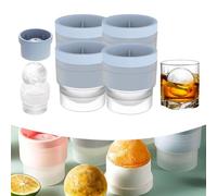 Chiclify Molde para hacer bolas de hielo, Chiclify Ice Ball - Molde para hacer bolas de hielo Chiclify de 2.5 pulgadas, esfera de hielo, resistente a fugas, apilable, silicona de grado alimenticio