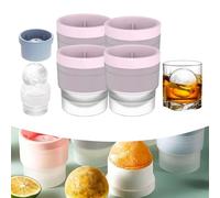 Chiclify Molde para hacer bolas de hielo, Chiclify Ice Ball - Molde para hacer bolas de hielo Chiclify de 2.5 pulgadas, esfera de hielo, resistente a fugas, apilable, silicona de grado alimenticio