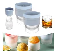 Chiclify Molde para hacer bolas de hielo, Chiclify Ice Ball - Molde para hacer bolas de hielo Chiclify de 2.5 pulgadas, esfera de hielo, resistente a fugas, apilable, silicona de grado alimenticio