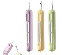 Chiclify Needle Threader, 2-in-1 Needle Threader & Seam Ripper Tool, Automatic Needle Threaders for Hand Sewing, Quick Sewing Machine Loop Needle Threaders (D)