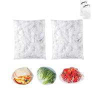 Chiclify Plastic Covers, Reusable Elastic Stretch Fresh Keeping Bags, Universal Bowl and Plate Food Covers, Transparent PE Dish Lids for Kitchen, Outdoor Picnic, Travel, Leftovers, Storage Wraps