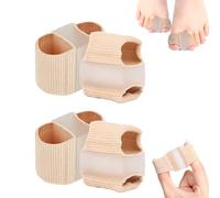 Chiclify Toe Spacers, 2025 New Elastic Toe Separators, First Two Toes Soft Flexible Stretchers, Comfortable Toe Splints for Daily Use, Soft & Breathable (L*4PCS)
