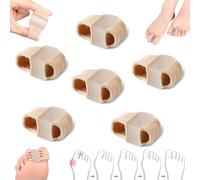 Chiclify Toe Spacers, Elastic Toe Separators, Premium Elastic Toe Separators, Comfortable Pain Relief & Alignment, for Women & Men Comfortable Toe Spacers (6pcs, 1.8cm)