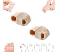 Chiclify Toe Spacers, Elastic Toe Separators, Premium Elastic Toe Separators, Comfortable Pain Relief & Alignment, for Women & Men Comfortable Toe Spacers (2pcs, 1.8cm)