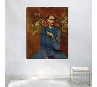 Chico con pipa de Pablo Picasso lienzo pintura impresión sala de estar decoración del hogar arte de la pared pintura al óleo carteles imágenes 40x60 cm sin marco