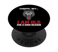 Chico cuidadoso Soy Viejo por una Buena razón PopSockets PopGrip Adhesivo