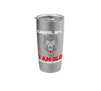 Chico cuidadoso soy viejo por una buena razón Vaso térmico de acero inoxidable de doble pared