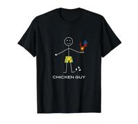 Chico de Pollo Divertido para Hombre, cría de Pollos para niño Camiseta gráfica económica, Hombre, Negro, XL