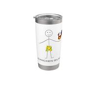 Chico de pollo divertido para hombre, cría de pollos para niño Vaso térmico de acero inoxidable de doble pared
