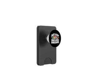 Chico Divertido Que ama a los Dinosaurios Diciendo sarcástico PopSockets PopWallet para MagSafe