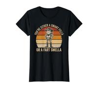 Chico Inteligente o Pedo Que huele a Rana, Divertido Vaquero Camiseta gráfica económica, Mujer, Negro, XS