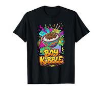 Chico Kibble Carne Arroz Bowl Meme Retro 90s Estilo Boykibble Camiseta