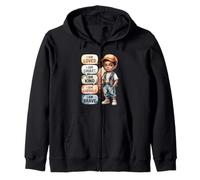 Chico Negro Afirmaciones Positivas Soy Amado Inteligente Amable Valiente Sudadera con Capucha
