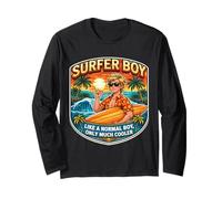 Chico Surfista como un Chico Normal, Solo Que más Guay surfeando niños Divertidos Manga Larga