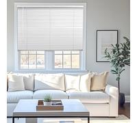 CHICOLOGY Mini persianas para Ventanas, Horizontal, Blanco Brillante, 22 Pulgadas de Ancho x 72 Pulgadas de Alto