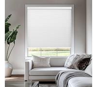 CHICOLOGY Persianas celulares sin cordón, persiana de una Sola celda para Ventana, 27 Pulgadas de Ancho x 48 Pulgadas de Alto, Niebla matutina