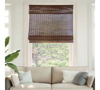 CHICOLOGY Persianas de bambú, persianas de bambú, persianas Romanas para Ventanas, persianas Romanas, persianas de Ventana para el hogar, 36 Pulgadas de anchox64 Pulgadas de Alto, búfalo