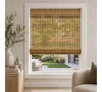 CHICOLOGY Persianas de bambú, persianas Romanas para Ventanas, hogar, Patio y Sombra de 27 Pulgadas de Ancho x 64 Pulgadas de Alto, Ardilla