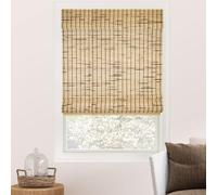 CHICOLOGY Persianas de bambú, persianas Romanas para Ventanas, persianas de Ventana para el hogar, persianas de bambú para Patio, persianas y Pantallas de Ventana, Color Tortuga, 27 Pulgadas de Ancho