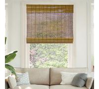 CHICOLOGY Persianas de bambú, persianas Romanas para Ventanas, persianas de Ventana para el hogar, persianas de bambú para Patio, persianas y Pantallas de Ventana, 27 Pulgadas de Ancho x 64 Pulgadas