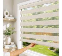 CHICOLOGY Persianas enrollables Cebra, persianas para Ventanas, persianas para Ventanas, persianas de Ventana para el hogar, persianas de Ventana, persianas abatibles para Ventanas, 32 Pulgadas de