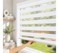 CHICOLOGY Persianas enrollables Cebra, persianas para Ventanas, persianas para Ventanas, persianas de Ventana para el hogar, persianas de Ventana, persianas extraíbles para Ventanas, 27 Pulgadas de