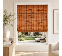 CHICOLOGY Persianas romanas de bambú para ventanas, persianas de ventana para el hogar, persianas de bambú para patio, persianas y persianas, pantalla de ventana, 27 pulgadas de ancho x 64 pulgadas de