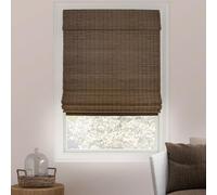 CHICOLOGY Persianas Romanas de bambú, persianas Opacas favoritas de los Clientes para Ventanas, Ideal para el hogar, Color marrón Alce (Opaca), 23 Pulgadas de Ancho x 64 Pulgadas de