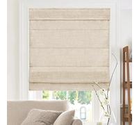 CHICOLOGY Persianas Romanas para Ventanas, tratamientos de Ventanas, persianas Romanas para oscurecer la habitación, persianas de Ventana, 39 Pulgadas de Ancho x 64 Pulgadas de Alto, Lino Belga
