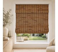 CHICOLOGY Persianas venecianas Romanas de bambú para Patio, persianas y persianas para Ventana, 91,4 cm de Ancho x 162,6 cm de Alto, piñas de Pino