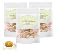 Chicory And Gardenia Tea Bags, Chicory Drink with Cassia & Mulberry Leaves, Decaf Herbal Teabags for Daily Balance (3pc)