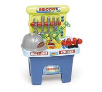 Chicos- Bricco's Junior, Banco de Trabajo de Juguete con Casco y 53 Accesorios más Incluidos, a Partir de 3 Años, Multicolor, Medidas: 44 x 29.5 x 58 cm (12062)