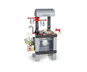 Chicos - Cocina de Juguete 2en1 Cooking BBQ | Cocinita y Barbacoa Infantil con Efecto de Cocina Real: Los Alimentos cambian de Color Cuando se cocinan en el fogón LED | Incluye 25 Accesorios (85100)