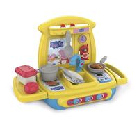 Chicos - Cocina de Juguete Peppa Pig Premier Kitchen de sobremesa | Incluye 17 Accesorios como Ollas, Cubiertos, Fruta y Sartén | A Partir de 18 Meses (84005)