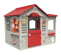 Chicos - Grand Cottage XL Casita Infantil de Exterior, Fabricado en plástico Resistente, Duradero de fácil Montaje, Color Beige con Tejado Rojo, Única (89627)