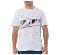 Chicos Hombres Camisetas Memorial Shirts OLODUM Peace Anti War Beat It Piano Camisetas (Beat it paino, niño:50-55kg)