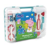 Chicos - Peppa Pig Maletín Médico de Juguete, Juego de imitación para niños portátil para Practicar Sus Actividades preferidas en Cualquier Parte, , Multicolor, Incluye 10 Accesorios