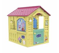 Chicos - Peppa Pig Casita Infantil para Exterior | Plástico Resistente y Duradero | Montaje/desmontaje Sencillo y rápido | Color Amarillo con tejado Rosa. (89503)