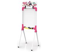Chicos - Pizarra Infantil Minnie Mouse Reversible 2 en 1 | Incluye 1 Rotulador, Tizas, Un Borrador y Una Plantilla de Minnie | a partir de 3 4 5 Años (53019)