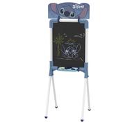 Chicos - Pizarra infantil Stitch 2 en 1 con caballete, accesorios y plantillas 3-5 años