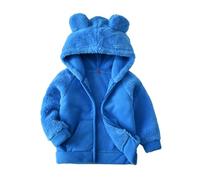 Chicos Primavera Orejas de Orejas de Orejas de Orejas de Polar Cálidas Sudaderas Ropa para Niños Niñas Gorro Policía Niños Niños, azul, 2-3 años