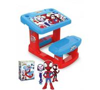 Ninco Chicos - Pupitre Spidey | Escritorio Infantil con Gran superfície de Trabajo y Compartimentos para Guardar Objetos, Incluye 5 láminas de Spidey, A Partir de 24 Meses (51063)
