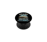 Chicos Que aman el RMS Titanic PopSockets PopGrip Adhesivo