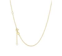 ChicSilver 1.5mm Cadena Fina Mujer para Colgante Plata de Ley 925 Collar Báciso Simple Oro 18K 40cm 16 Pulgadas Joyería Minimalista Cuello